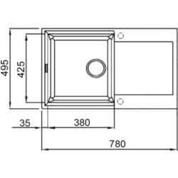 Кухонная мойка G.F. 790x495/230