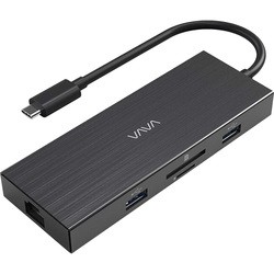 Картридер/USB-хаб VAVA USB C 8-in-1 Hub with Gigabit Ethernet Port