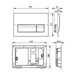 Инсталляция для туалета Roca The Gap A893104100 WC