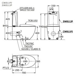 Унитаз TOTO Le Muse CW811PJ