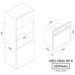 Духовой шкаф Kernau KBO 0941 PP X