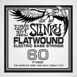 Струны Ernie Ball Slinky Flatwound Bass Single 60