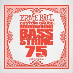 Струны Ernie Ball Single Nickel Wound Bass 75
