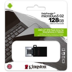 USB Flash (флешка) Kingston DataTraveler microDuo 3.0 G2 128Gb