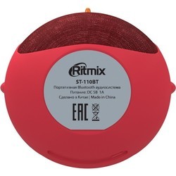 Портативная колонка Ritmix ST-110BT (красный)