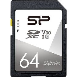 Карта памяти Silicon Power Superior SDXC UHS-I U3 V30 64Gb