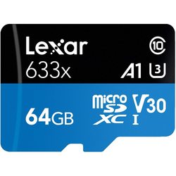 Карта памяти Lexar High-Performance 633x microSDXC