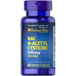 Аминокислоты Puritans Pride N-Acetyl Cysteine 600 mg