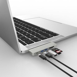 Картридер/USB-хаб WiWU Adapter T8 Lite (серебристый)