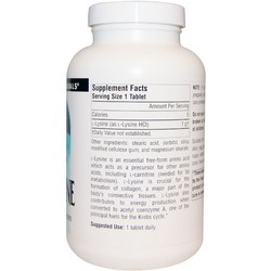 Аминокислоты Source Naturals L-Lysine 1000 mg 100 tab