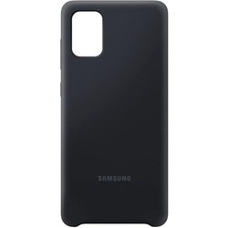 Чехол Samsung Silicone Cover for Galaxy A71 (серебристый)