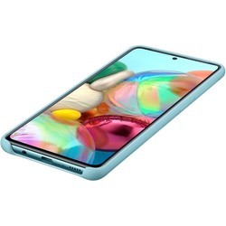Чехол Samsung Silicone Cover for Galaxy A71 (белый)