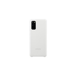 Чехол Samsung Silicone Cover for Galaxy S20 (белый)