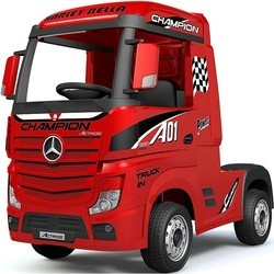 Детский электромобиль RiverToys Mercedes-Benz Actros (белый)