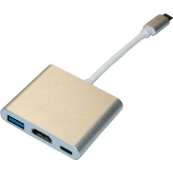 Картридер/USB-хаб Palmexx PX/HUB-USBC-HDMI-USB (серебристый)