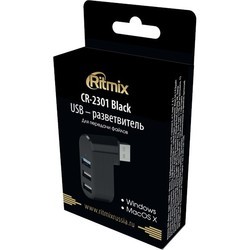 Картридер/USB-хаб Ritmix CR-2301
