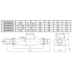 Счетчик воды EKO NOM 32G-260