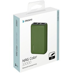 Powerbank аккумулятор Deppa NRG Color 10000 (зеленый)