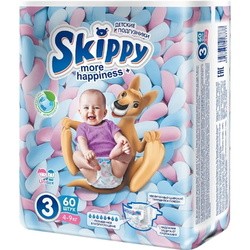 Подгузники Skippy More Happiness Plus 3 / 60 pcs