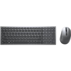 Клавиатура Dell Multi-Device Wireless Keyboard and Mouse Combo (серебристый)