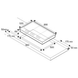 Варочная поверхность Bertazzoni PM 3630 GX