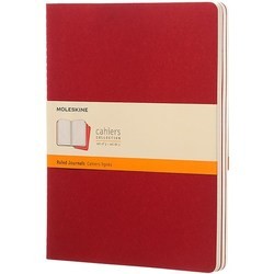 Блокнот Moleskine Set of 3 Ruled Cahier Journals XLarge Red