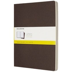 Блокнот Moleskine Set of 3 Squared Cahier Journals XLarge Dark Brown