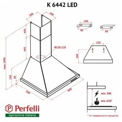 Вытяжка Perfelli K 6442 BL LED