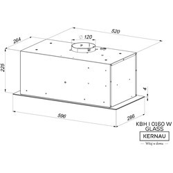 Вытяжка Kernau KBH I 0160 W Glass