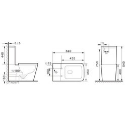 Унитаз Ceramica Nova Cubic CN1803