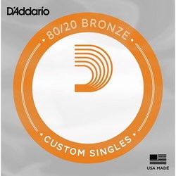 Струны DAddario 80/20 Bronze Single 20