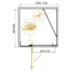 Душевая кабина Cezares Slider AH-1 80/90x90