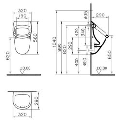 Писсуар Vitra Mona 4017B003-0309