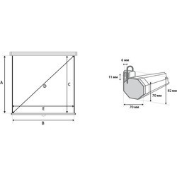 Проекционный экран Lumien Eco Picture 147x147