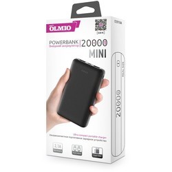 Powerbank аккумулятор OLMIO Mini-20 20000 (черный)