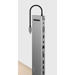 Картридер/USB-хаб Rombica Type-C Station (серый)