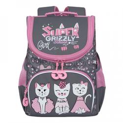 Школьный рюкзак (ранец) Grizzly RAm-084-1 (серый)