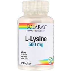 Аминокислоты Solaray L-Lysine 500 mg 60 cap