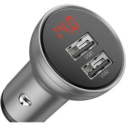 Зарядное устройство BASEUS Digital Display Dual USB 4.8A Car Charger 24W