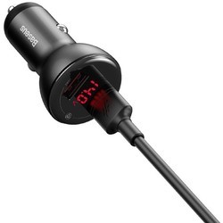 Зарядное устройство BASEUS Digital Display Dual SCP Quick Charger Car Charger 45W