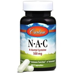 Аминокислоты Carlson Labs N-A-C 500 mg 60 cap
