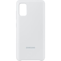 Чехол Samsung Silicone Cover for Galaxy A41 (белый)