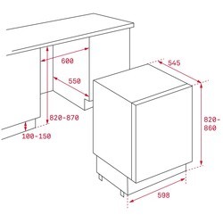 Встраиваемый холодильник Teka TKI3 145 D