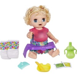 Кукла Hasbro Happy Hungry Baby Blond Curly Hair E4894