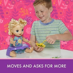 Кукла Hasbro Happy Hungry Baby Blond Curly Hair E4894