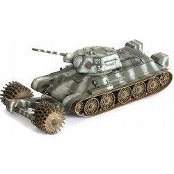 Сборная модель Zvezda Soviet Tank with Mine Roller T-34/76 (1:35)