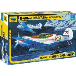 Сборная модель Zvezda Fighter P-40B Tomagawk (1:72)