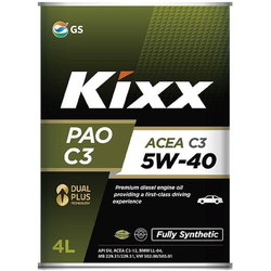 Моторное масло Kixx PAO C3 5W-40 4L