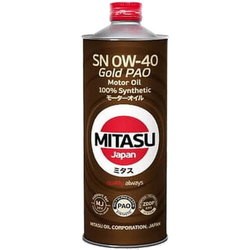 Моторное масло Mitasu Gold PAO SN 0W-40 1L