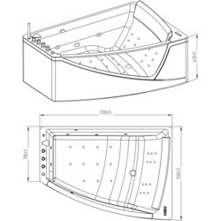 Ванна Orans Bath gidro BT-65109